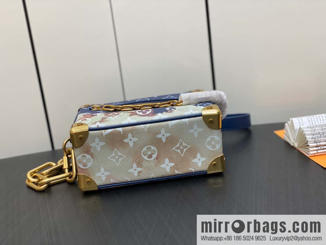 [Boutique‑grade] M23731 blue flame, box box series M44480 This Mini Soft Trunk handbag