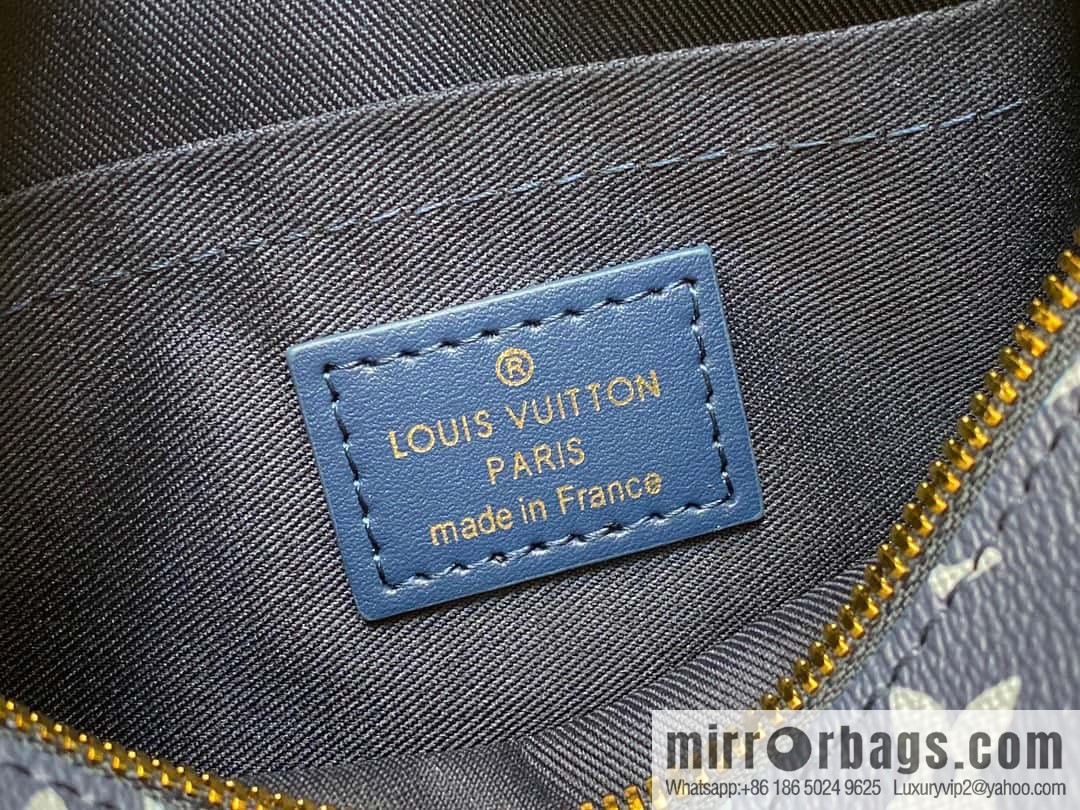 [Boutique‑grade] M23731 blue flame, box box series M44480 This Mini Soft Trunk handbag