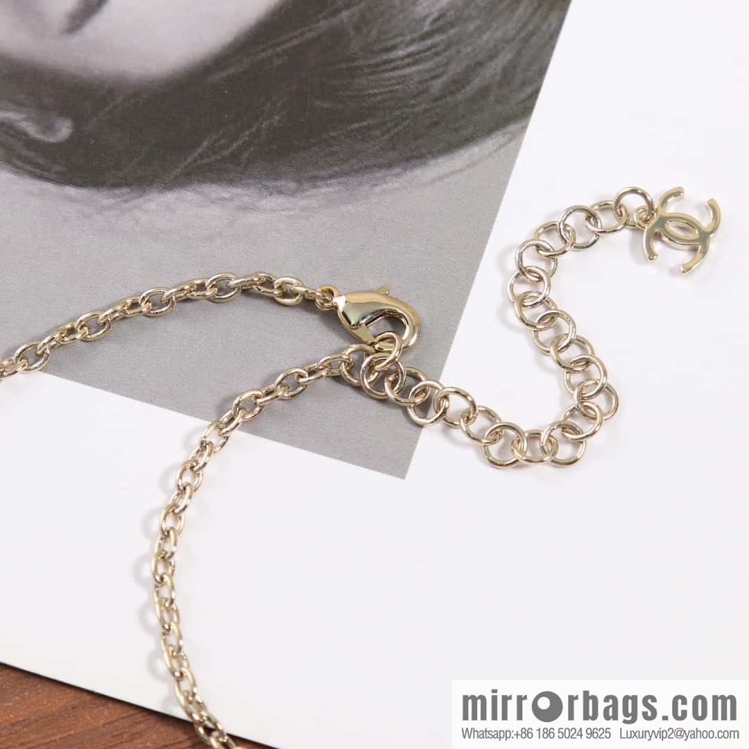 ☀️New ☑️ Chanel Double C Full Diamond Necklace ☀️
