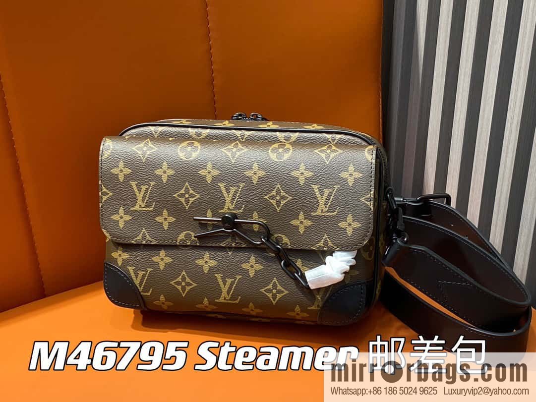 [Premium‑quality] M46795 monogram men's bag messenger bag series Steamer messenger bag