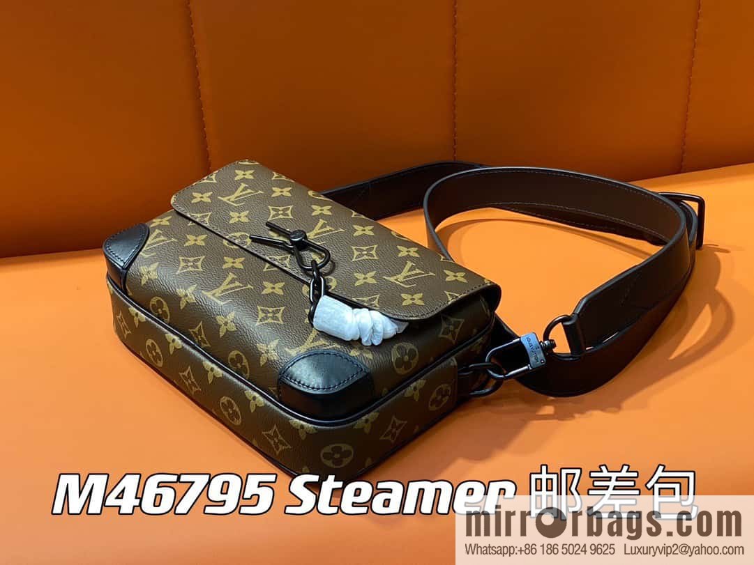 [Premium‑quality] M46795 monogram men's bag messenger bag series Steamer messenger bag