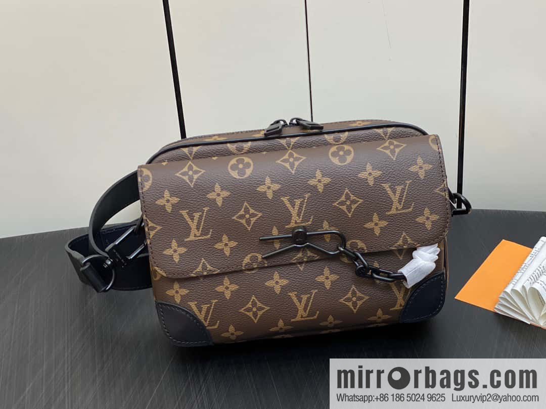 [Premium‑quality] M46795 monogram men's bag messenger bag series Steamer messenger bag