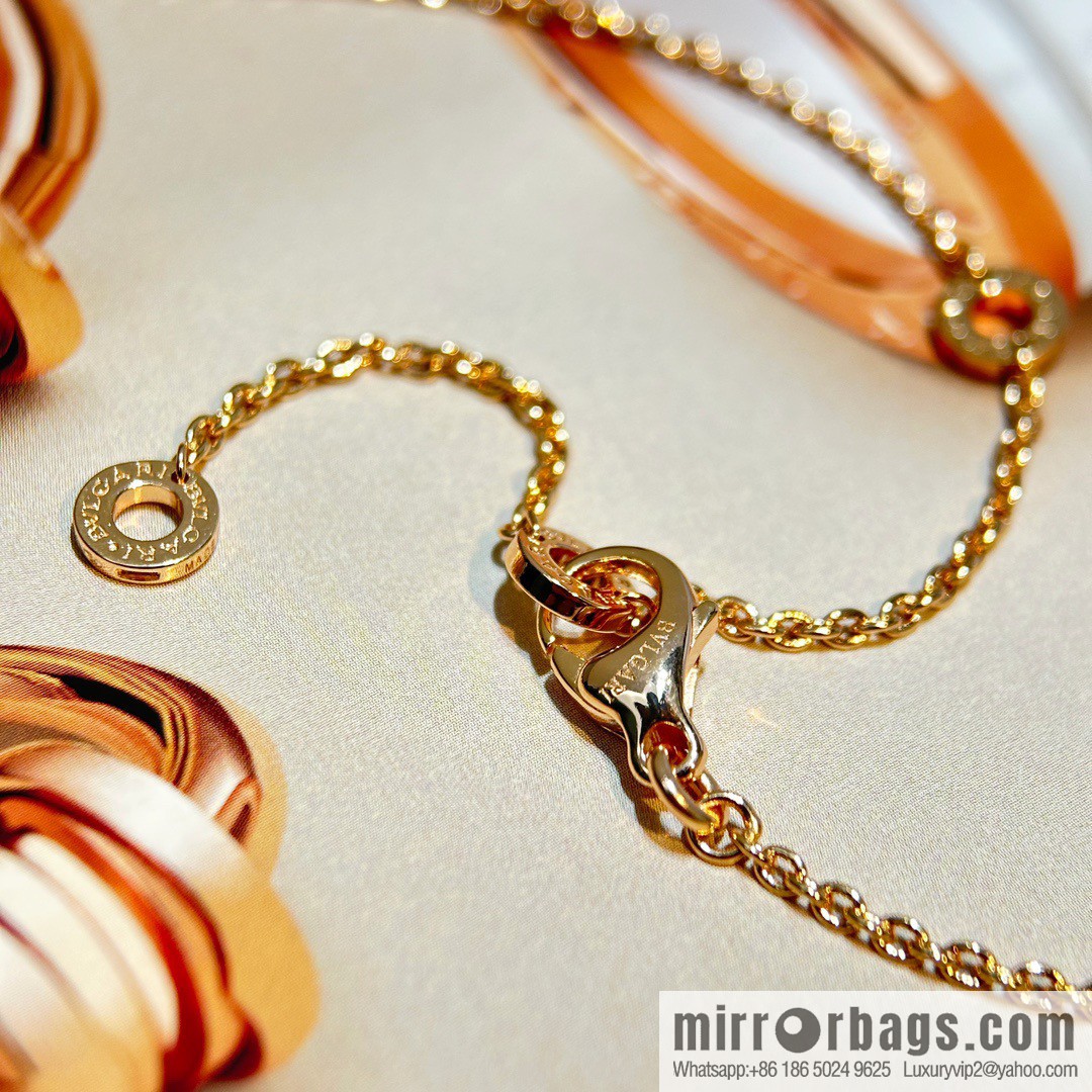 ☀️BVLGARI B. ZERO1 Full Diamond Small Waist Mini Size Necklace