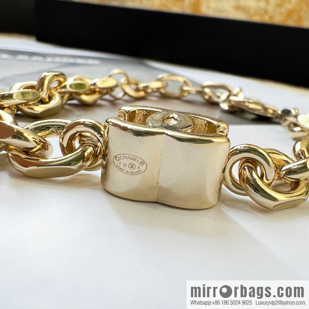 New Chanel double c bracelet necklace