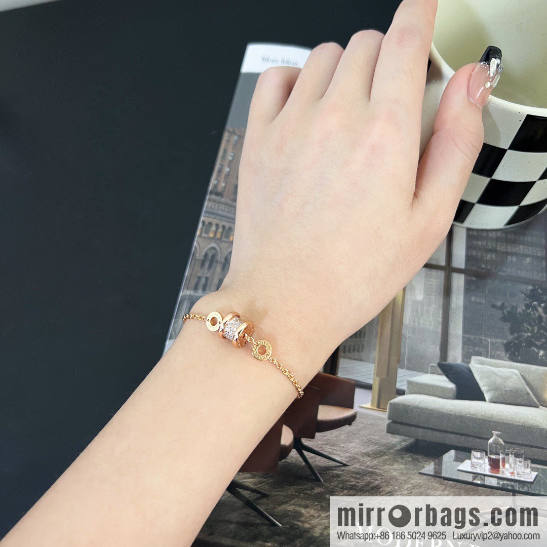 ☀️BVLGARI B. ZERO1 Full Diamond Small Waist Bracelet