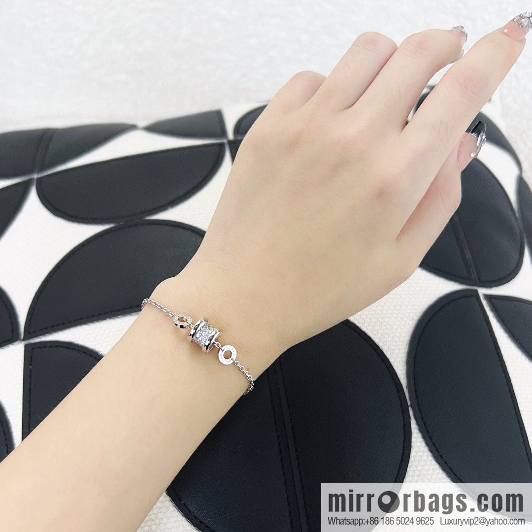 ☀️BVLGARI B. ZERO1 Full Diamond Small Waist Bracelet