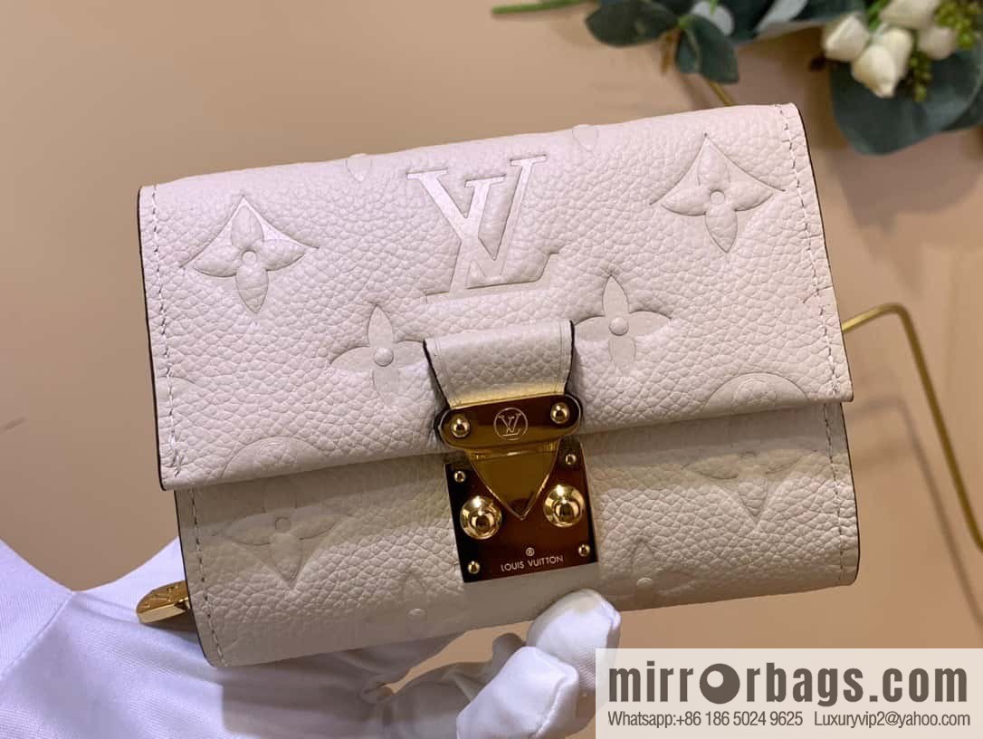 [Metis short wallet - all steel hardware] M81071 white (embossed) M81071 MÉTIS short wallet