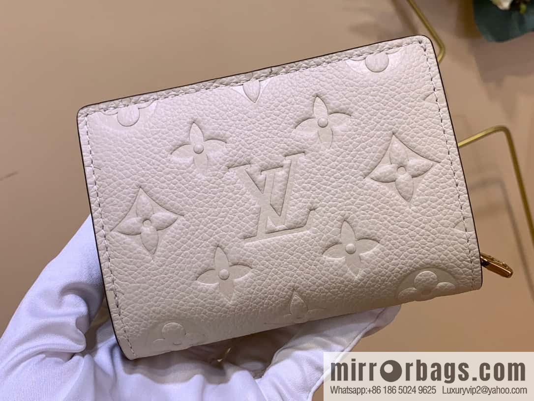 [Metis short wallet - all steel hardware] M81071 white (embossed) M81071 MÉTIS short wallet