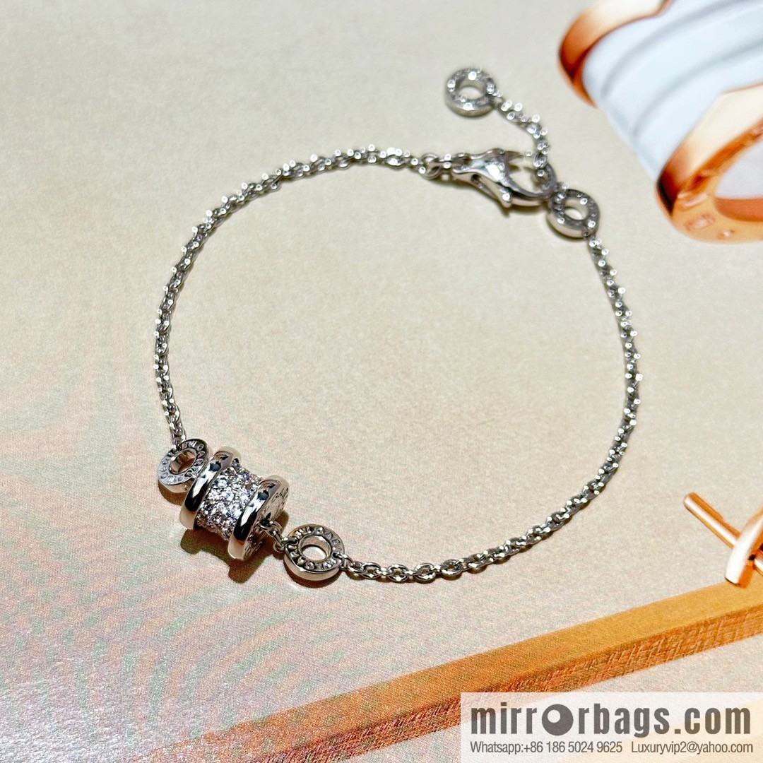 ☀️BVLGARI B. ZERO1 Full Diamond Small Waist Bracelet