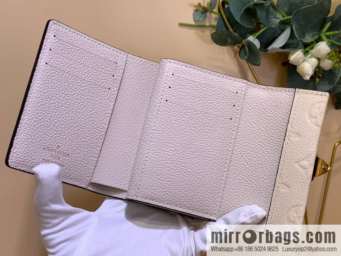 [Metis short wallet - all steel hardware] M81071 white (embossed) M81071 MÉTIS short wallet