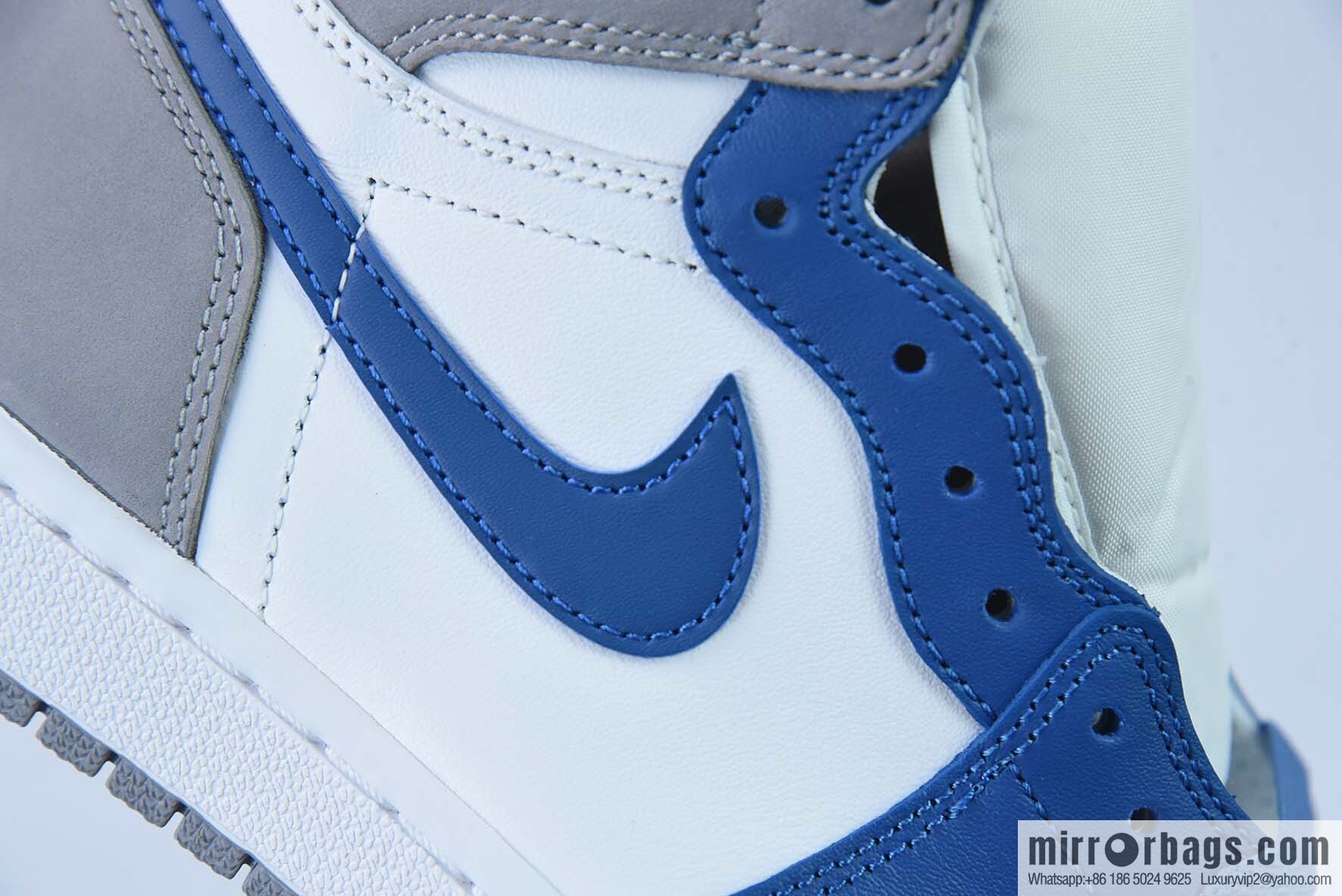 Air Jordan1 AJ1 Jordan 1st generation high-top basketball shoes/real blue, white blue gray 35th anniversary edition, item number: FD1437-410