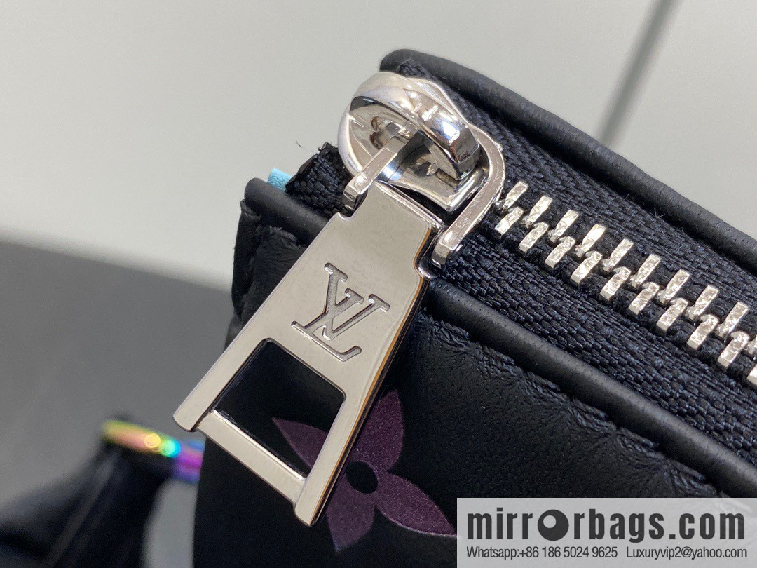 [Premium‑quality] M23618 black silk screen, full leather chain bag series COUSSIN small handbag