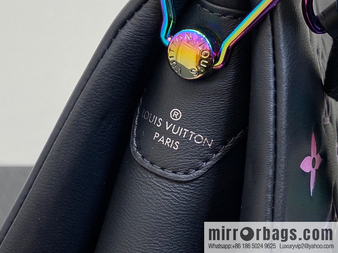 [Premium‑quality] M23618 black silk screen, full leather chain bag series COUSSIN small handbag