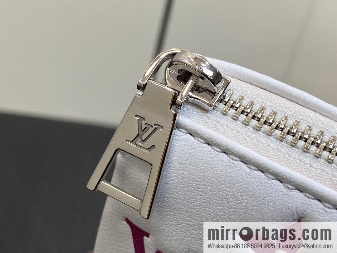 [Premium‑quality] M23617 white silk screen, full leather chain bag series COUSSIN BB handbag