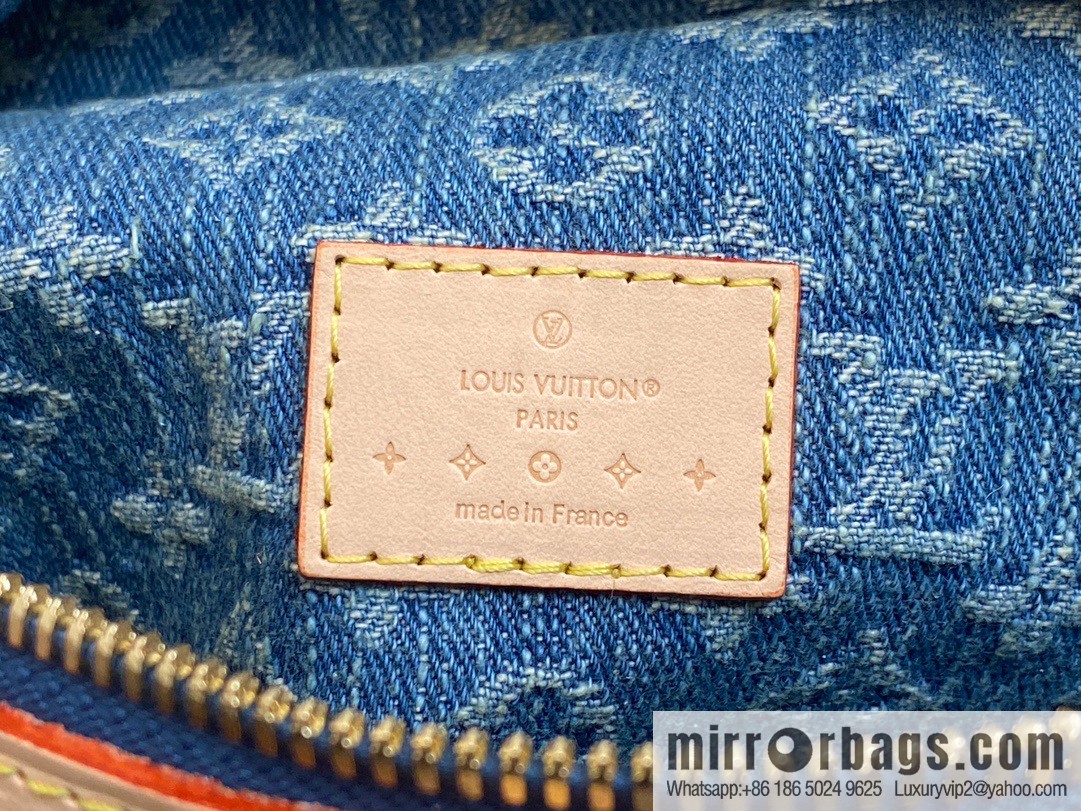 [Boutique‑grade] M46847 blue denim, denim breast bag fanny pack series, the latest bumbag fanny pack.