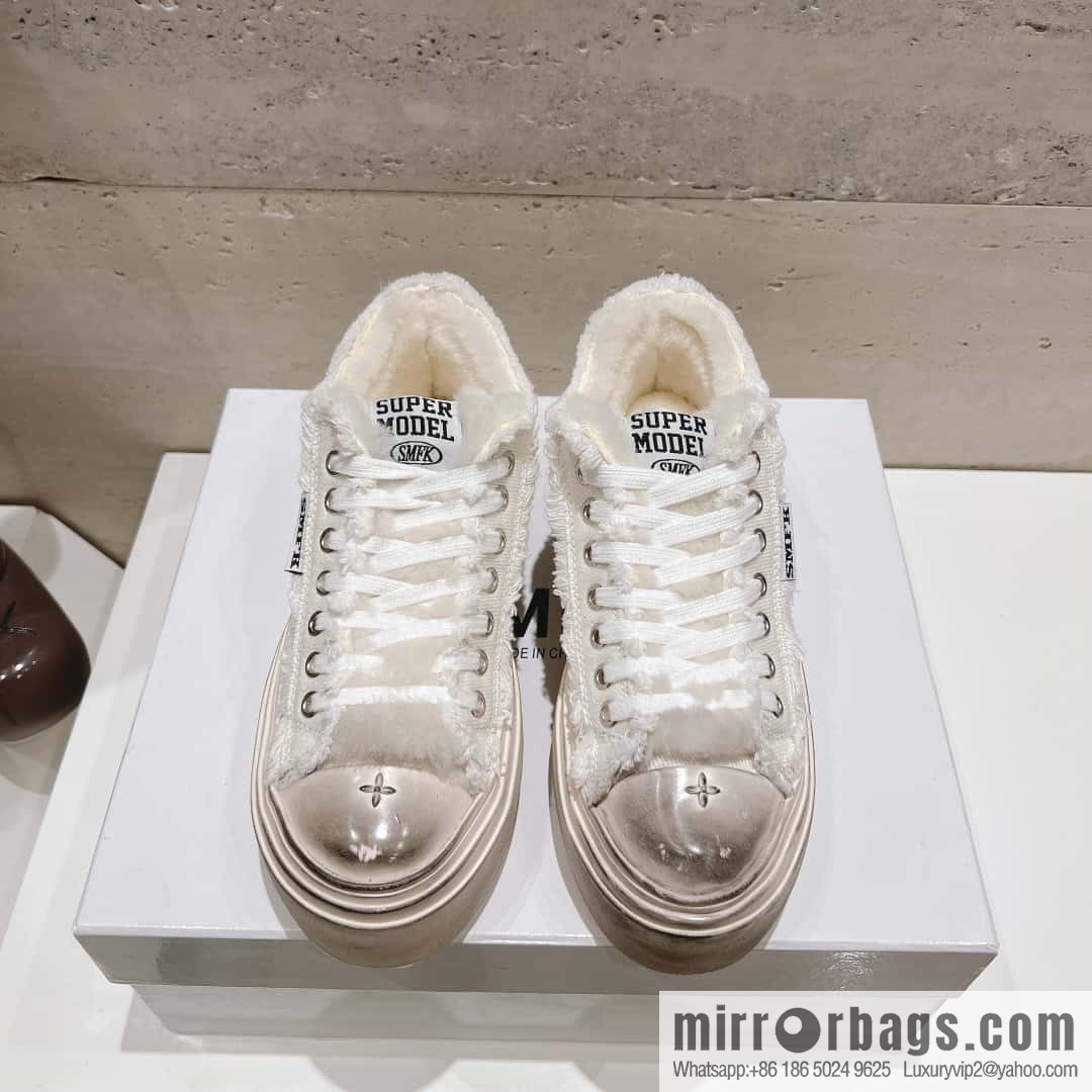 ๐ฐ๐ฐ(Top version) Old polish 23s-SMFK Guochao Tide's latest popular cross flower, skateboard shoes, platform, casual, canvas shoes