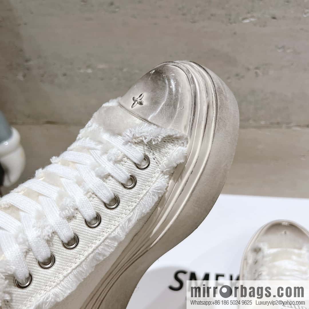 ๐ฐ๐ฐ(Top version) Old polish 23s-SMFK Guochao Tide's latest popular cross flower, skateboard shoes, platform, casual, canvas shoes