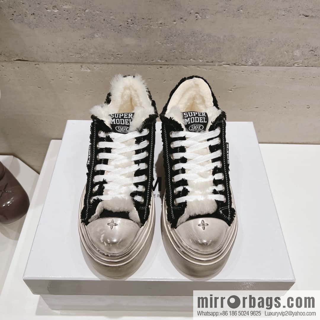 ๐ฐ๐ฐ(Top version) Old polish 23s-SMFK Guochao Tide's latest popular cross flower, skateboard shoes, platform, casual, canvas shoes