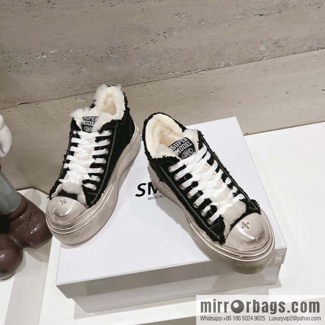 ๐ฐ๐ฐ(Top version) Old polish 23s-SMFK Guochao Tide's latest popular cross flower, skateboard shoes, platform, casual, canvas shoes
