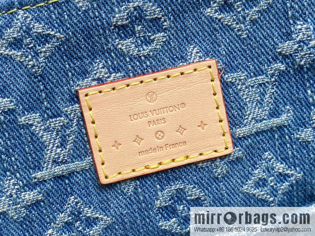 [Boutique‑grade] M46836 blue denim, denim backpack series Venice backpack
