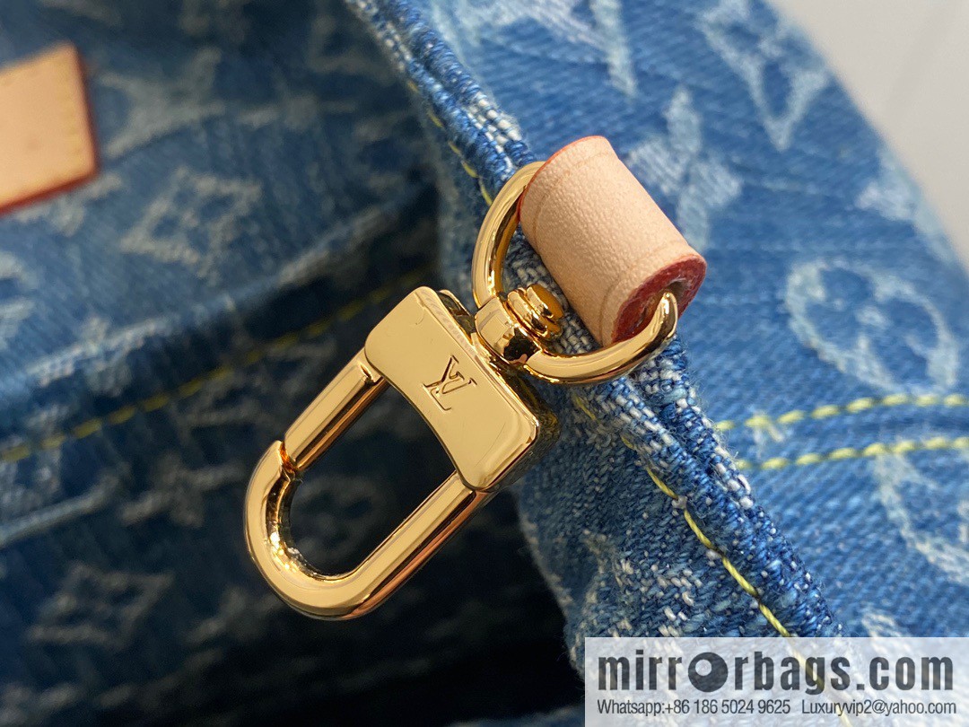 [Boutique‑grade] M46836 blue denim, denim backpack series Venice backpack