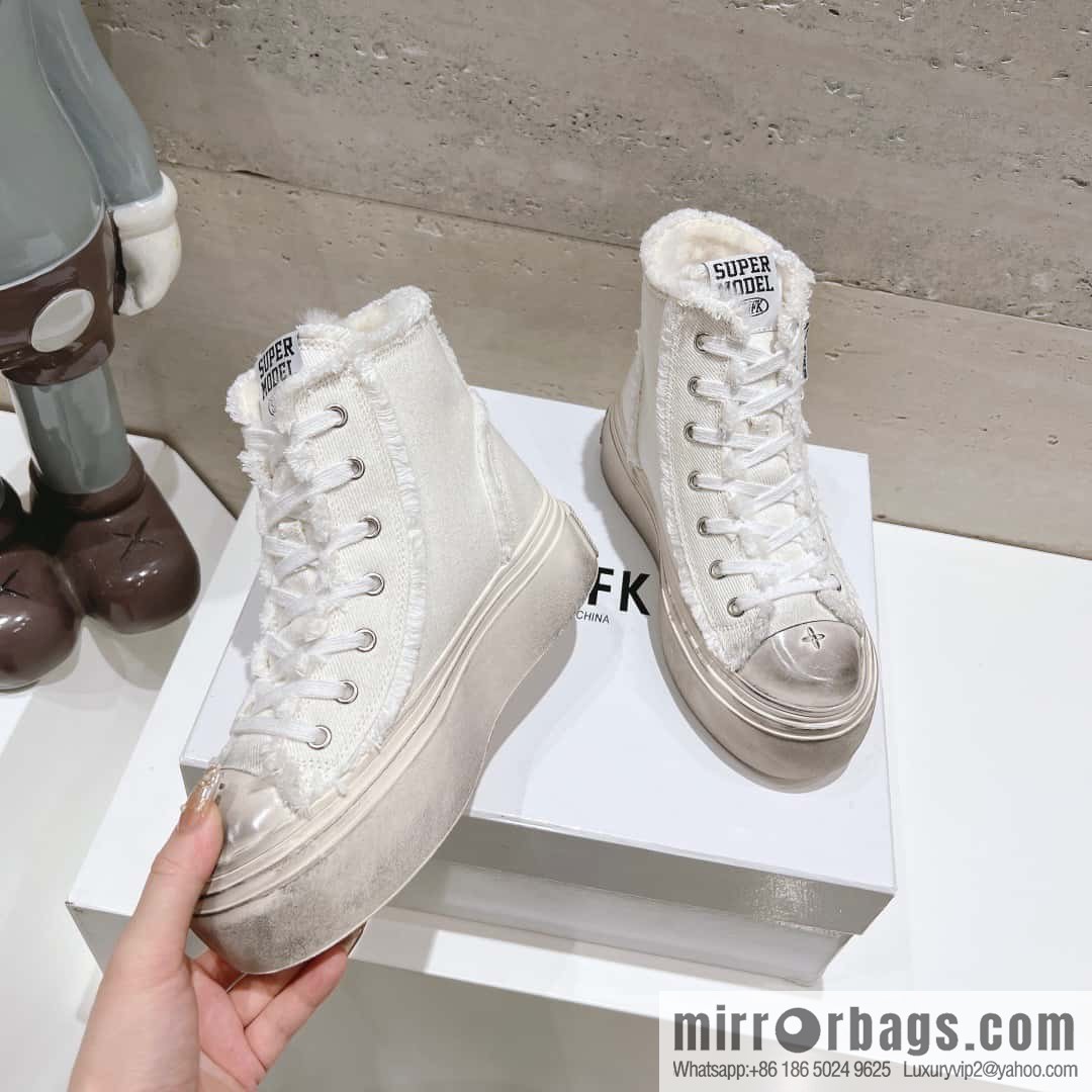๐ฐ๐ฐ(Top version) Old polish 23s-SMFK Guochao Tide's latest popular cross flower, skateboard shoes, platform, casual, canvas shoes