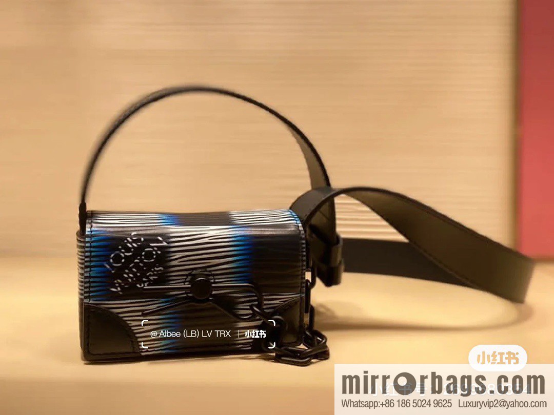 [Boutique‑grade] M82817 night chessboard plaid full leather epi mini men's bag MICRO STEAMER handbag 2024 spring and summer series