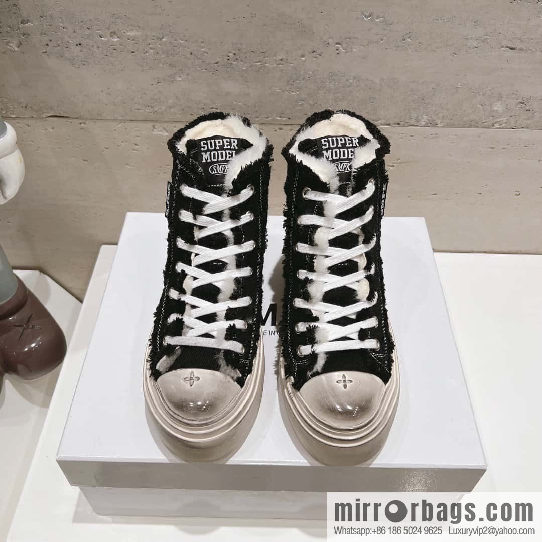 ๐ฐ๐ฐ(Top version) Old polish 23s-SMFK Guochao Tide's latest popular cross flower, skateboard shoes, platform, casual, canvas shoes