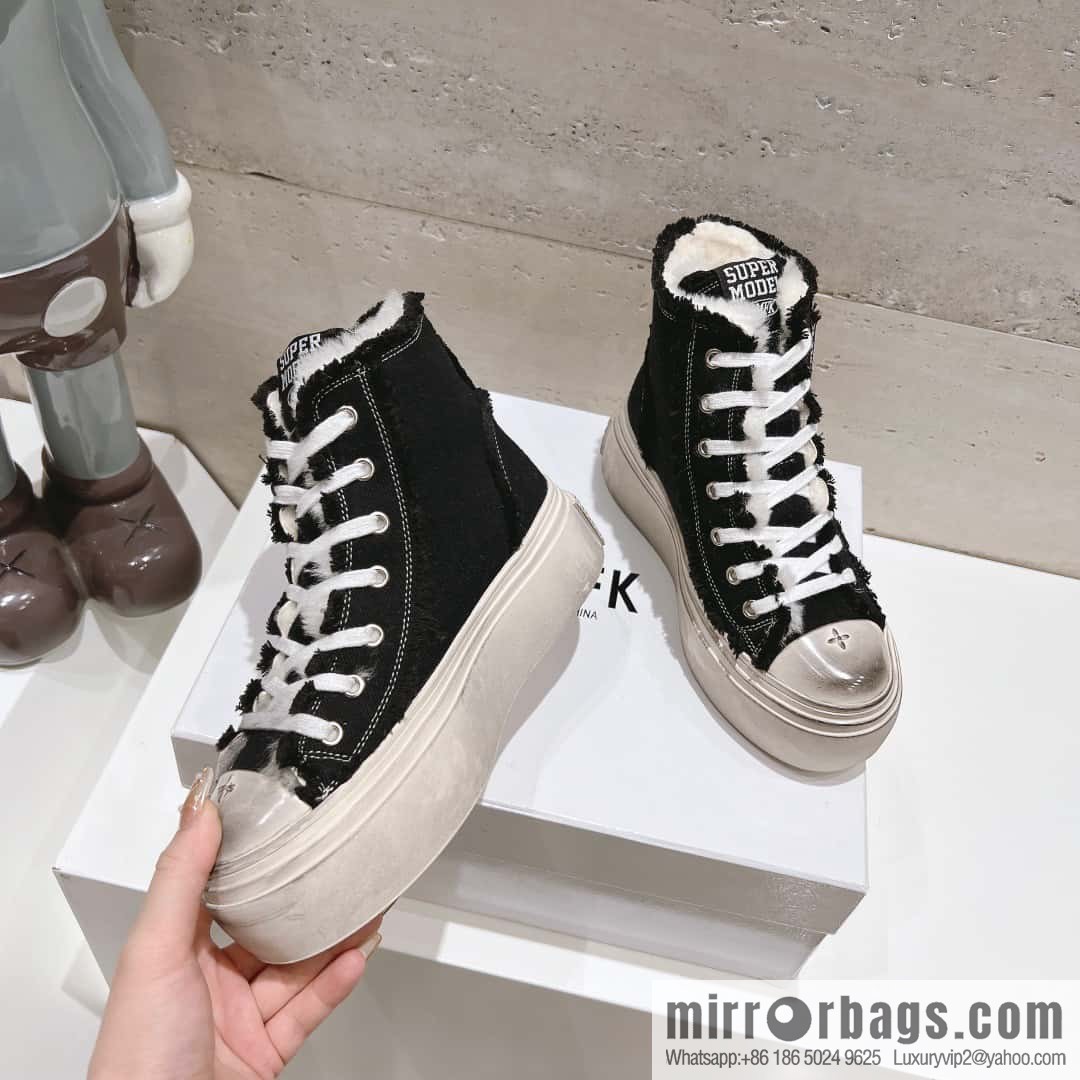 ๐ฐ๐ฐ(Top version) Old polish 23s-SMFK Guochao Tide's latest popular cross flower, skateboard shoes, platform, casual, canvas shoes