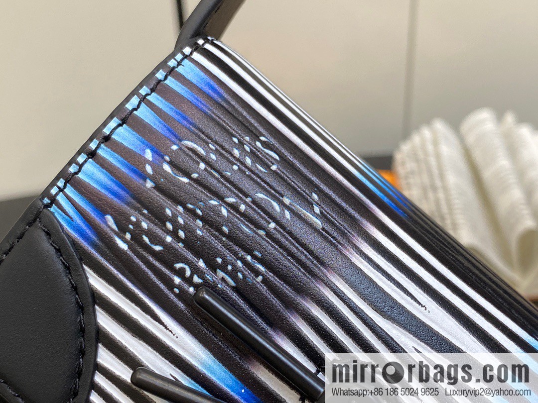 [Boutique‑grade] M82817 night chessboard plaid full leather epi mini men's bag MICRO STEAMER handbag 2024 spring and summer series