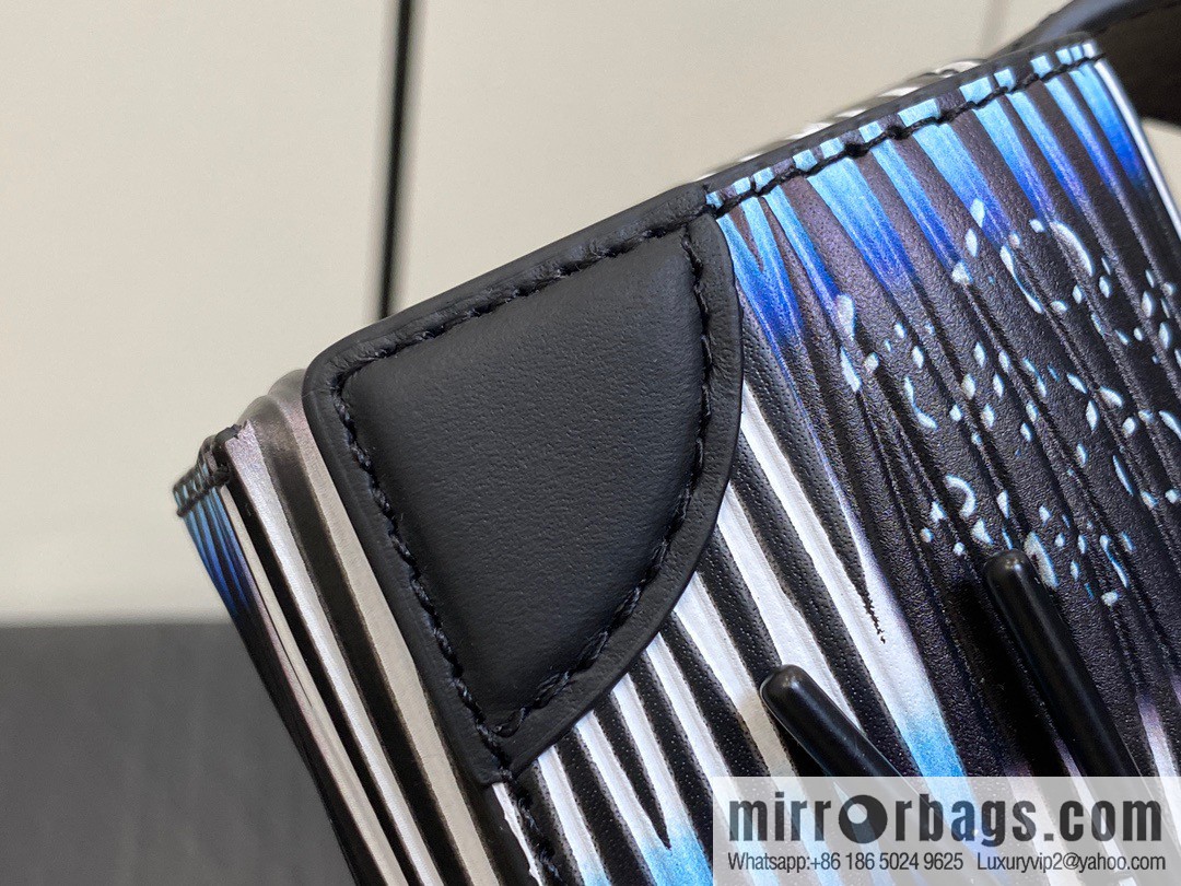 [Boutique‑grade] M82817 night chessboard plaid full leather epi mini men's bag MICRO STEAMER handbag 2024 spring and summer series