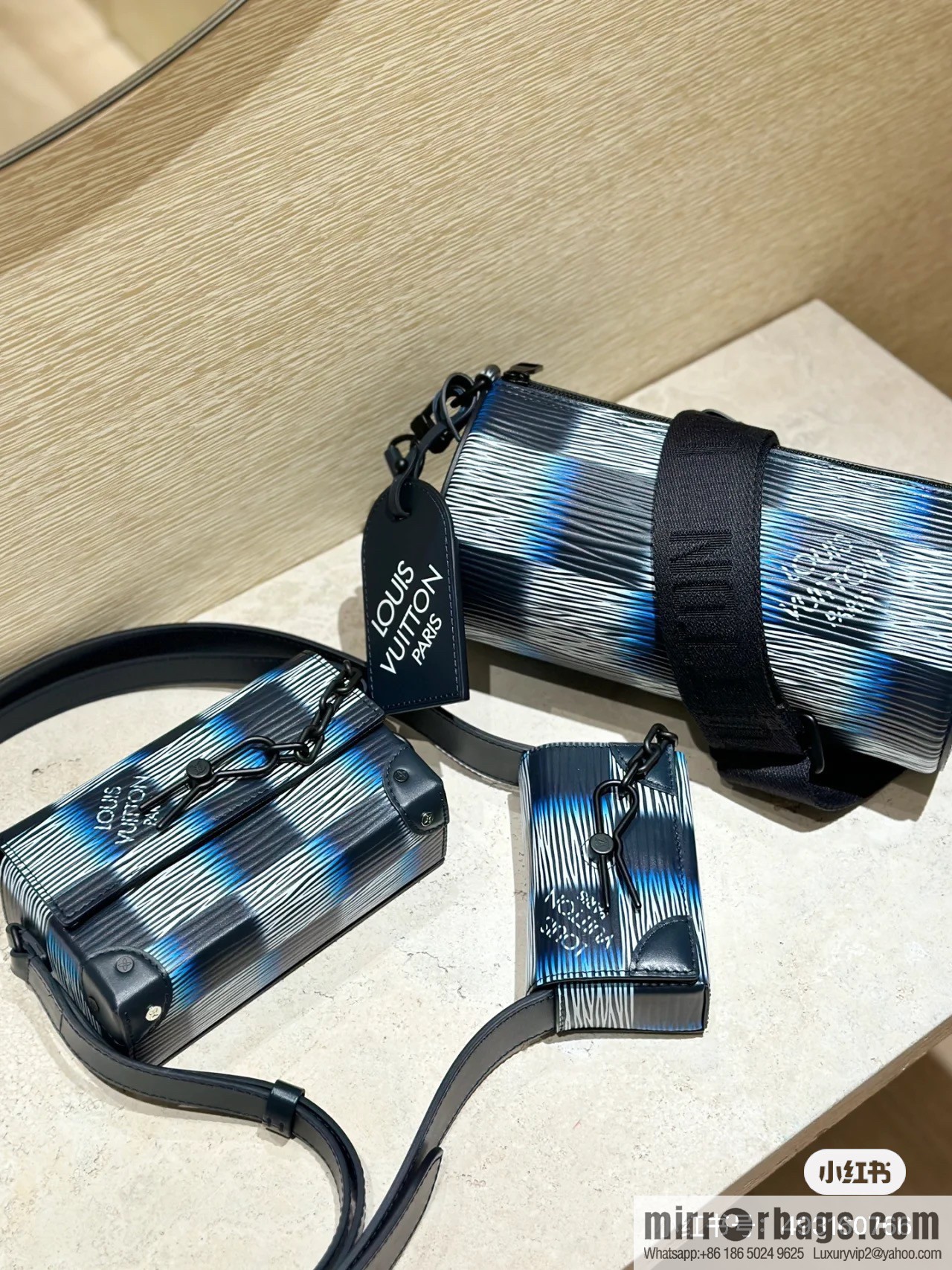 [Boutique‑grade] M23744 night chessboard plaid full leather epi cylinder bag series SOFT POLOCHON small handbag