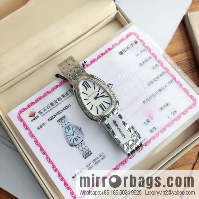 Bvlgari ladies watch, the latest diamond-encrusted Serpenti seduttori snake shadow watch