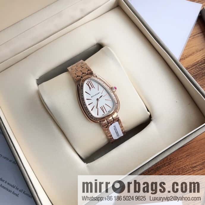 Bvlgari ladies watch, the latest diamond-encrusted Serpenti seduttori snake shadow watch