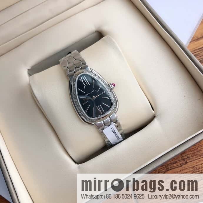 Bvlgari ladies watch, the latest diamond-encrusted Serpenti seduttori snake shadow watch