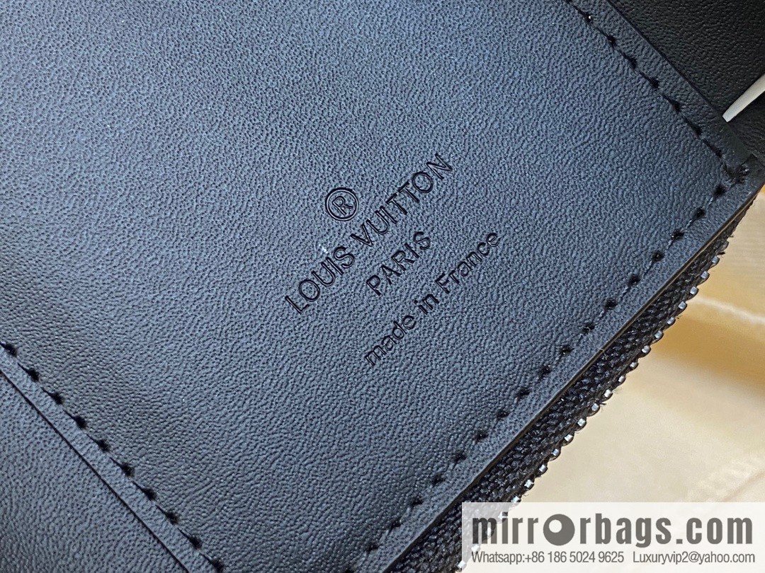 [Boutique‑grade] M81740 black full leather wallet series M82140 SLENDER PILOT wallet