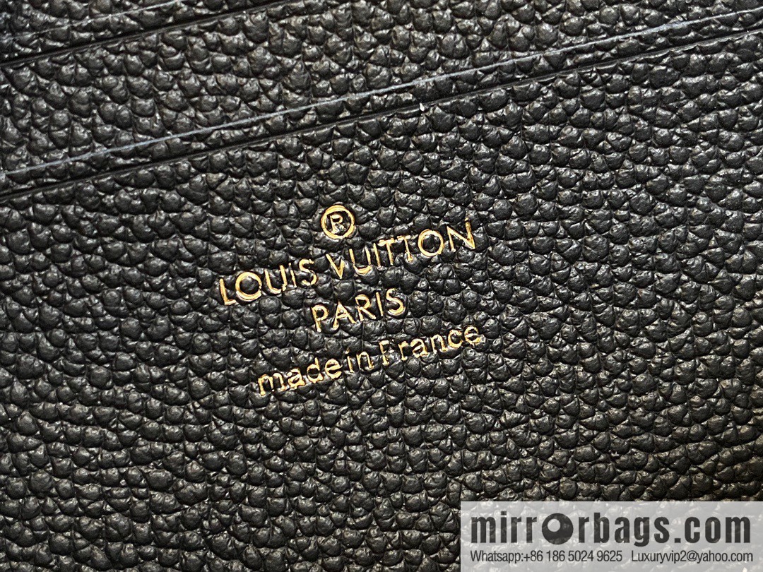 [Premium‑quality] M82509 black full leather embossed chain bag series chain bag woc series LiLy Woc handbag