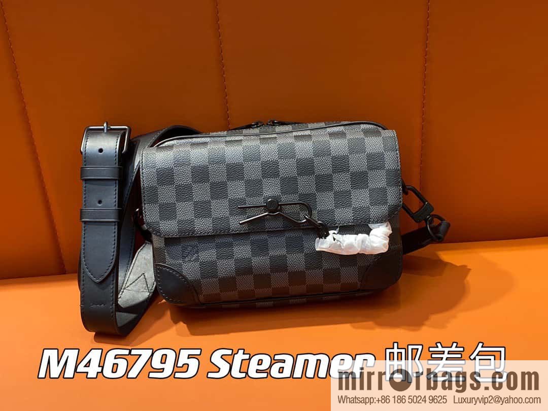 [Boutique‑grade] M46795 Haige, men's bag messenger bag series Steamer messenger bag