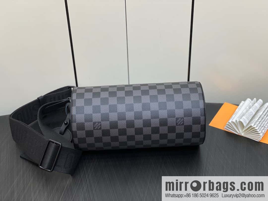 [Boutique‑grade] M46796 Haige, cylinder bag men's bag series, this Soft Polochon small handbag.