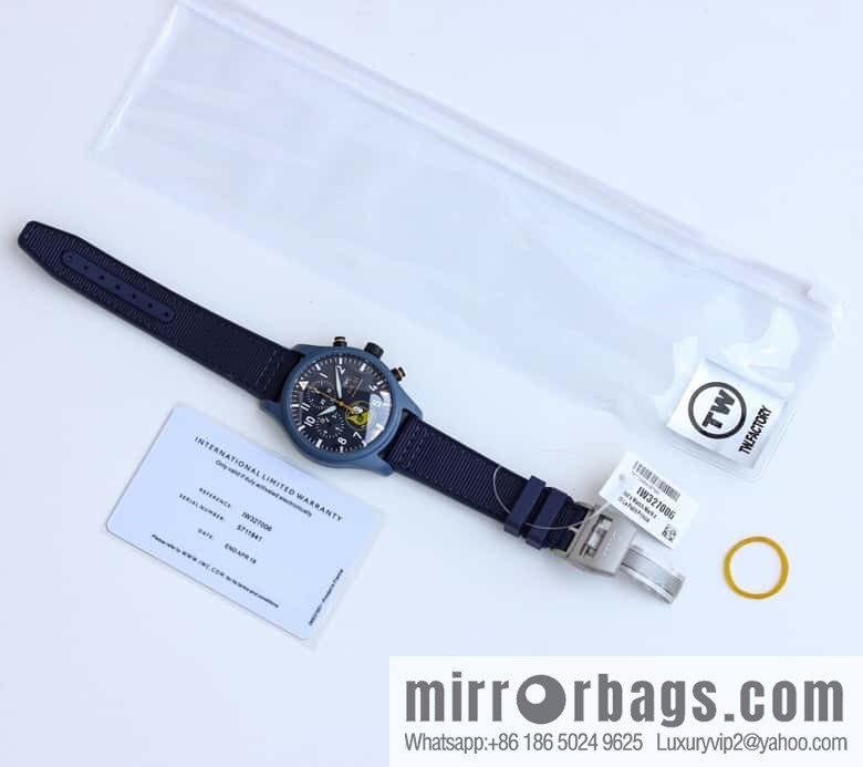 Ceramic case TW fully upgraded IWC's latest ceramic watch, IWC Pilot Chronograph
