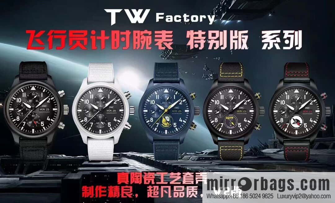 Ceramic case TW fully upgraded IWC's latest ceramic watch, IWC Pilot Chronograph