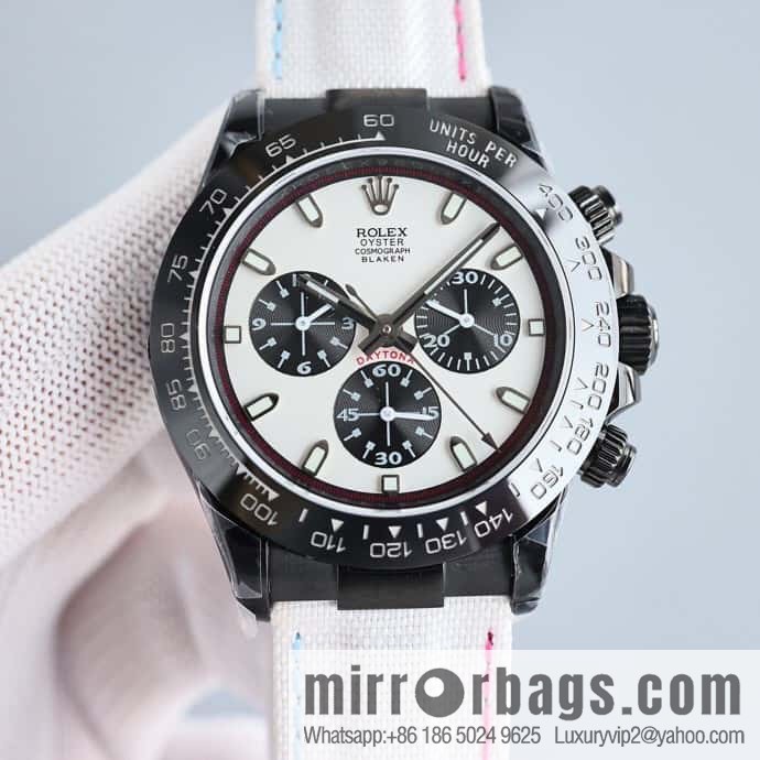 All black steel Daytona ultra-thin upgraded 12.3mm Daytona Velcro convenient strap style 7750 ultra-thin movement mechanical
