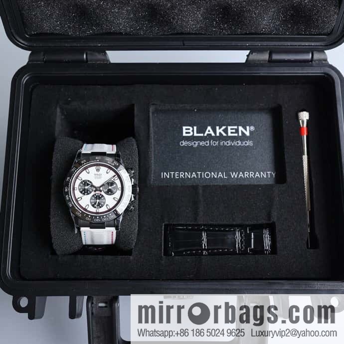 All black steel Daytona ultra-thin upgraded 12.3mm Daytona Velcro convenient strap style 7750 ultra-thin movement mechanical
