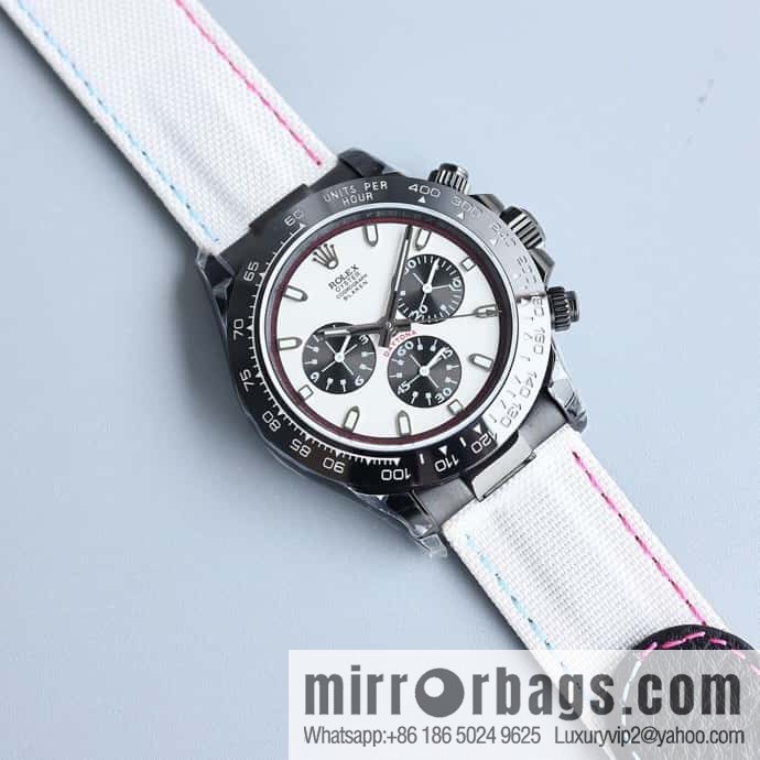 All black steel Daytona ultra-thin upgraded 12.3mm Daytona Velcro convenient strap style 7750 ultra-thin movement mechanical