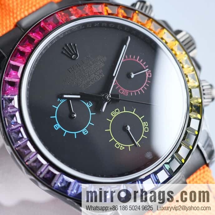 All-black steel Daytona ultra-thin upgraded 12.3mm Daytona Velcro convenient strap style 7750 ultra-thin movement mechanical watch