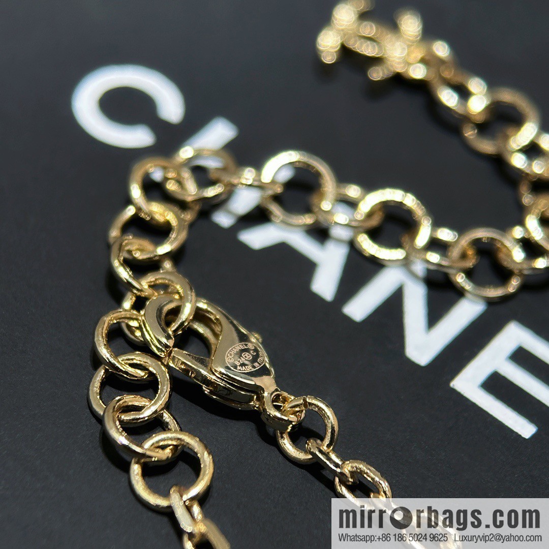 ☀️New ☑️ Chanel Double C Pentagram ⭐ Star Necklace