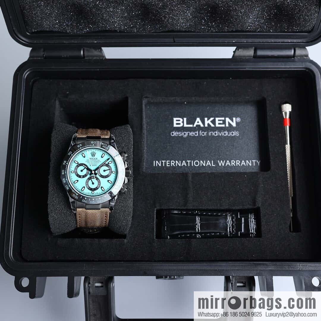 All-black steel Daytona ultra-thin upgraded 12.3mm Daytona Velcro convenient strap style 7750 ultra-thin movement mechanical watch