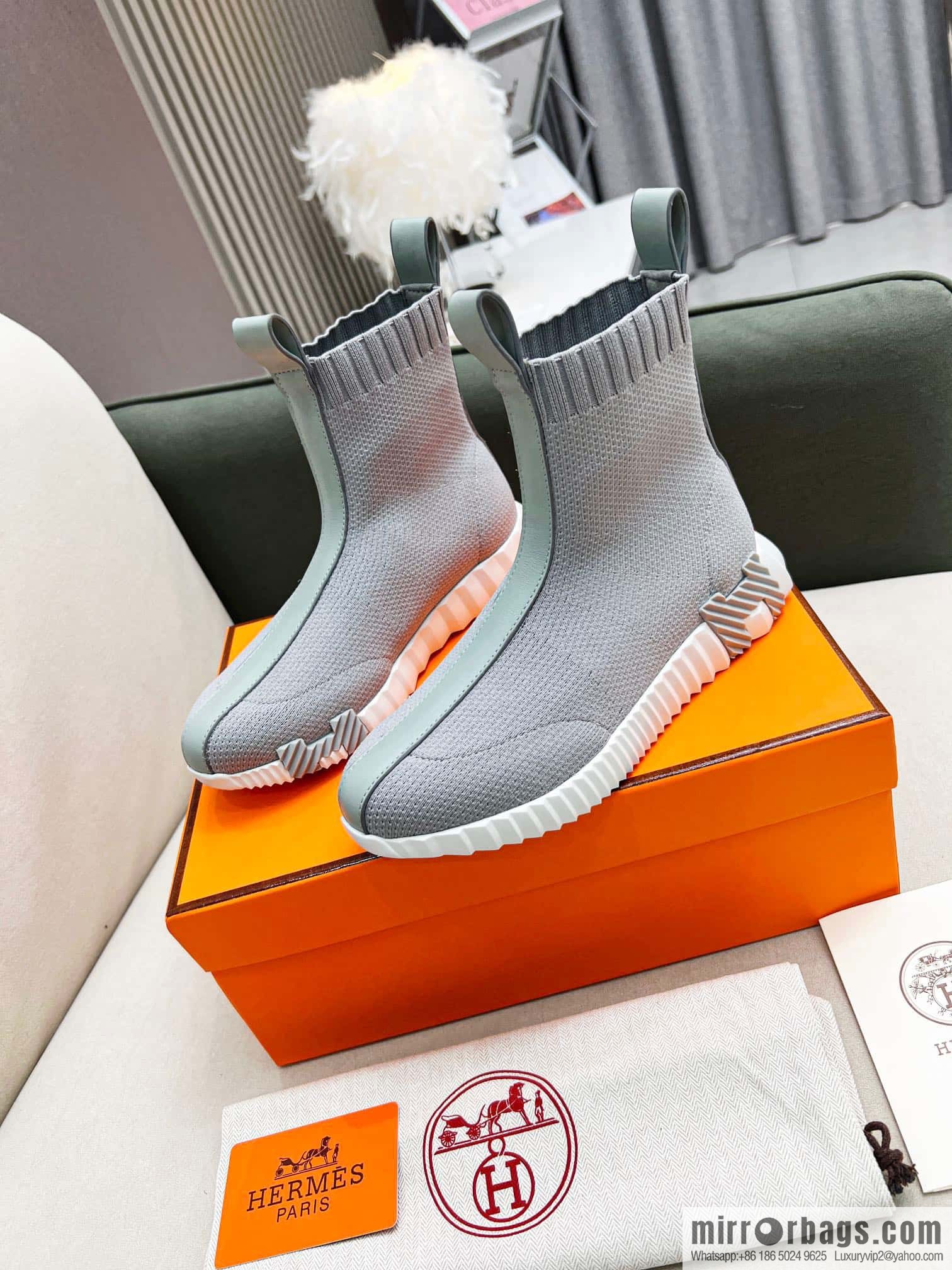 👍👍Hermès 2022 popular (👫 couple models) short boots sneakers