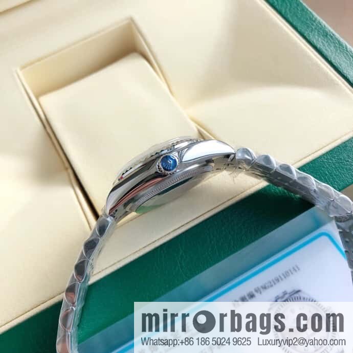 ROLEX-Rolex Diary Women's Natural Diamond Watch with Swiss ETA-2671 Movement