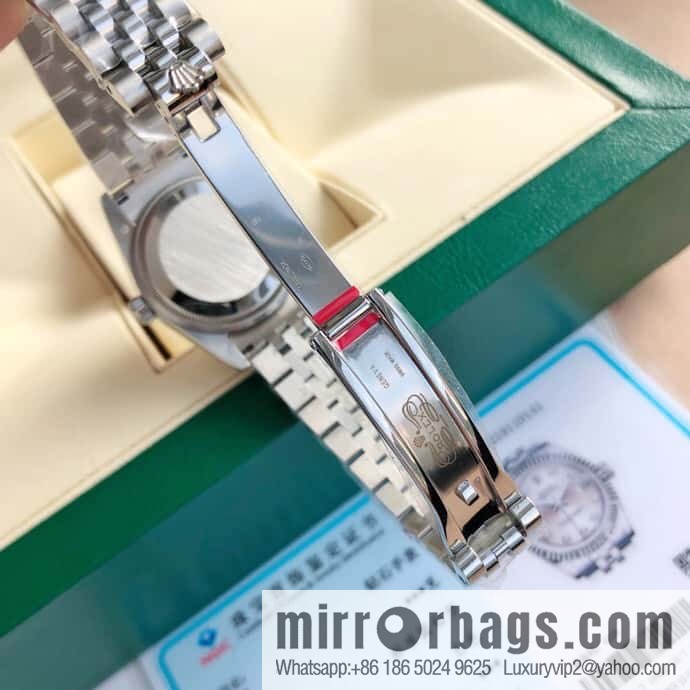 ROLEX-Rolex Diary Women's Natural Diamond Watch with Swiss ETA-2671 Movement